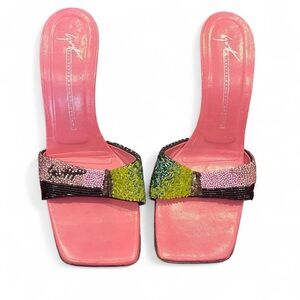 Giuseppe Zanotti Multicolor Beaded Heels